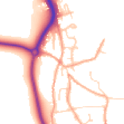 Daytime road noise heatmap for BN14 0TE