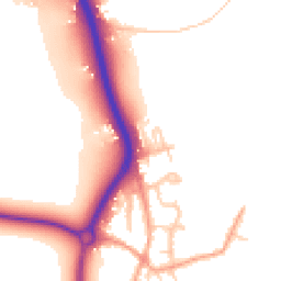 Daytime road noise heatmap for BN14 0TW