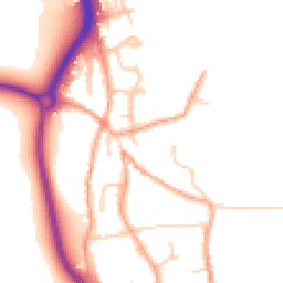 Daytime road noise heatmap for BN14 0UJ