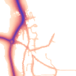 Daytime road noise heatmap for BN14 0UP