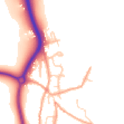 Daytime road noise heatmap for BN14 0UT