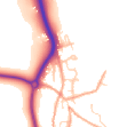 Daytime road noise heatmap for BN14 0UU