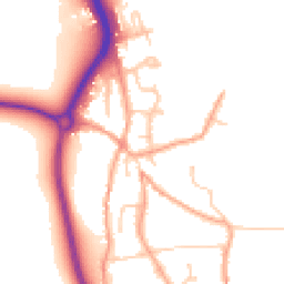 Daytime road noise heatmap for BN14 0UW