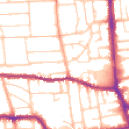 Daytime road noise heatmap for BN14 7AD