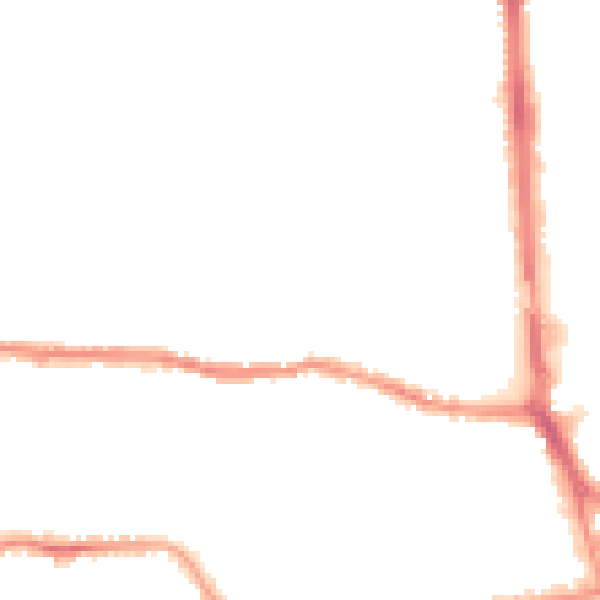 Night-time road noise heatmap for BN14 7AD