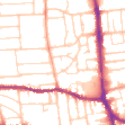 Daytime road noise heatmap for BN14 7AH