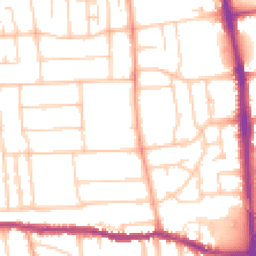 Daytime road noise heatmap for BN14 7AW