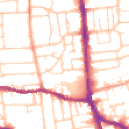 Daytime road noise heatmap for BN14 7DA