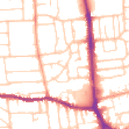 Daytime road noise heatmap for BN14 7DL