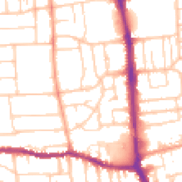 Daytime road noise heatmap for BN14 7DT