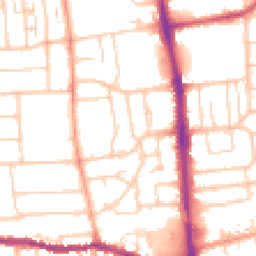Daytime road noise heatmap for BN14 7DY