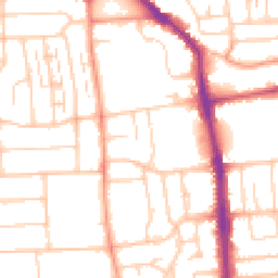 Daytime road noise heatmap for BN14 7HA