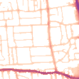Daytime road noise heatmap for BN14 7HU