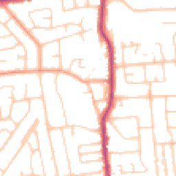 Daytime road noise heatmap for BN14 7JP