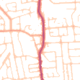Daytime road noise heatmap for BN14 7JS