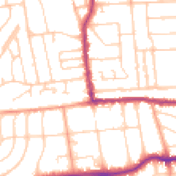 Daytime road noise heatmap for BN14 7LG