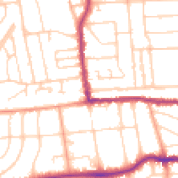 Daytime road noise heatmap for BN14 7LH