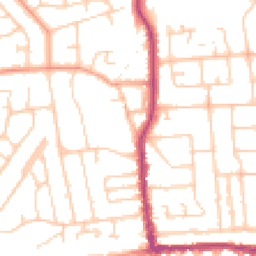 Daytime road noise heatmap for BN14 7ND