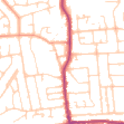 Daytime road noise heatmap for BN14 7NJ