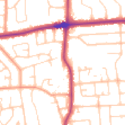 Daytime road noise heatmap for BN14 7NT