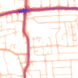Daytime road noise heatmap for BN14 7NU