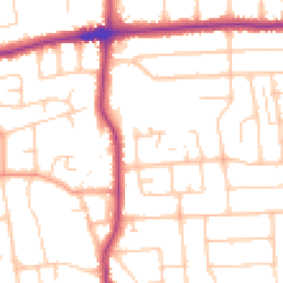 Daytime road noise heatmap for BN14 7PR