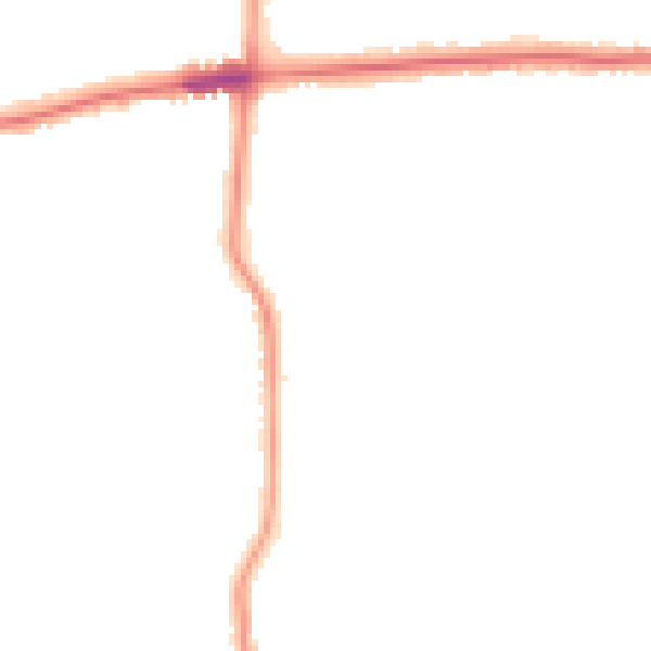 Night-time road noise heatmap for BN14 7PR