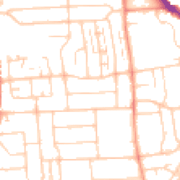 Daytime road noise heatmap for BN14 7QJ