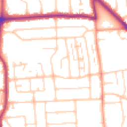 Daytime road noise heatmap for BN14 7QT