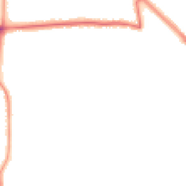 Night-time road noise heatmap for BN14 7QT