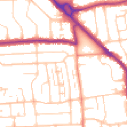 Daytime road noise heatmap for BN14 7RY