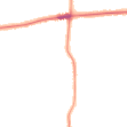 Night-time road noise heatmap for BN14 7TR