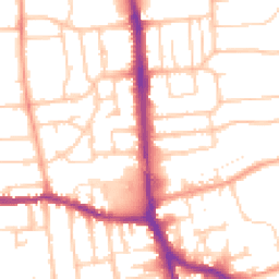 Daytime road noise heatmap for BN14 8AA