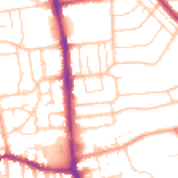 Daytime road noise heatmap for BN14 8AS