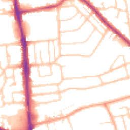 Daytime road noise heatmap for BN14 8BD