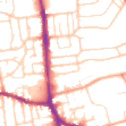 Daytime road noise heatmap for BN14 8DB