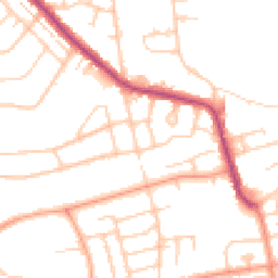 Daytime road noise heatmap for BN14 8DT