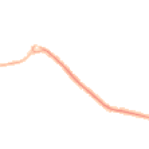Night-time road noise heatmap for BN14 8JN