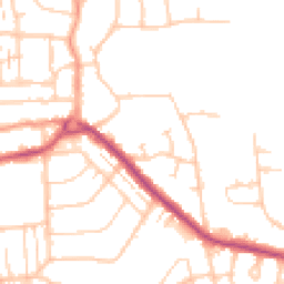 Daytime road noise heatmap for BN14 8LL
