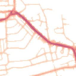 Daytime road noise heatmap for BN14 8LQ