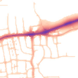 Daytime road noise heatmap for BN14 8QR