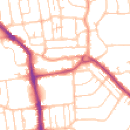 Daytime road noise heatmap for BN14 9AJ