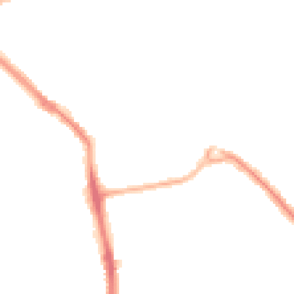Night-time road noise heatmap for BN14 9AQ