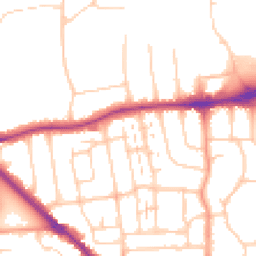 Daytime road noise heatmap for BN14 9DU