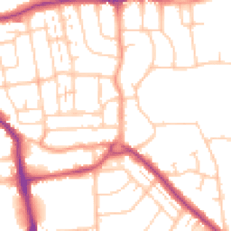 Daytime road noise heatmap for BN14 9ER