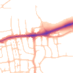 Daytime road noise heatmap for BN14 9EZ