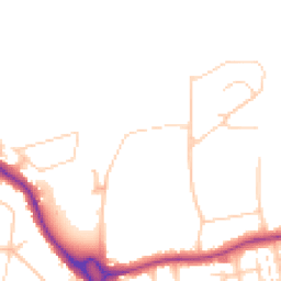Daytime road noise heatmap for BN14 9FG