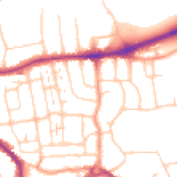 Daytime road noise heatmap for BN14 9HA