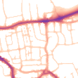 Daytime road noise heatmap for BN14 9HD