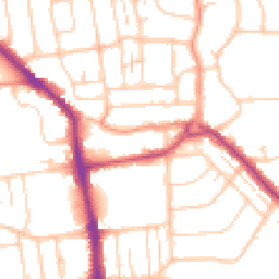 Daytime road noise heatmap for BN14 9HP